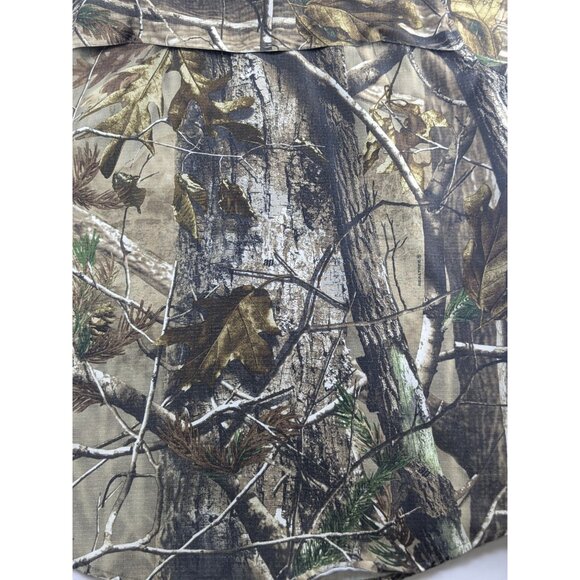 Realtree Mens Camouflage Hunting Shirt Ripstop Long Sleeve Vent Outdoor Fishing - Picture 10 of 16